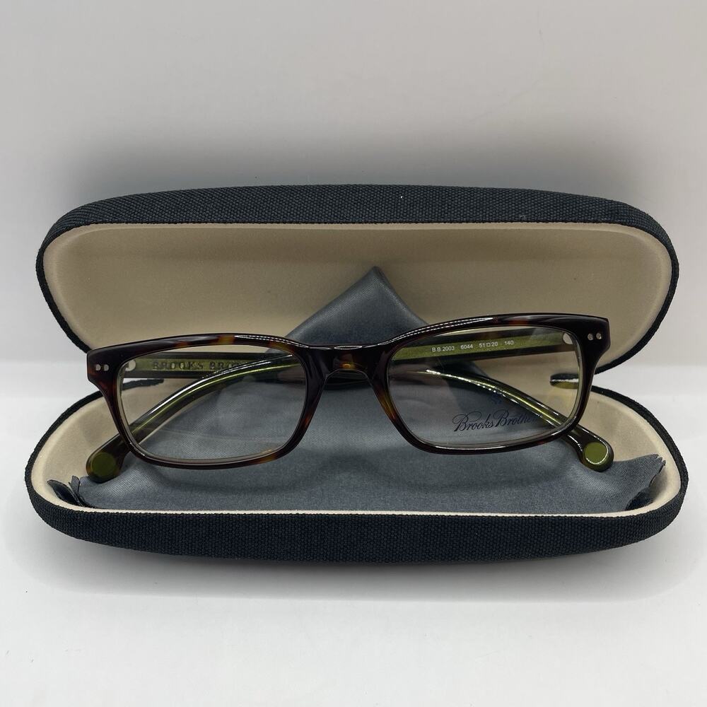 Brooks Brothers BB2003 Eyeglasses Frame 6044 Green Tortoise 51-20-140 NWOT